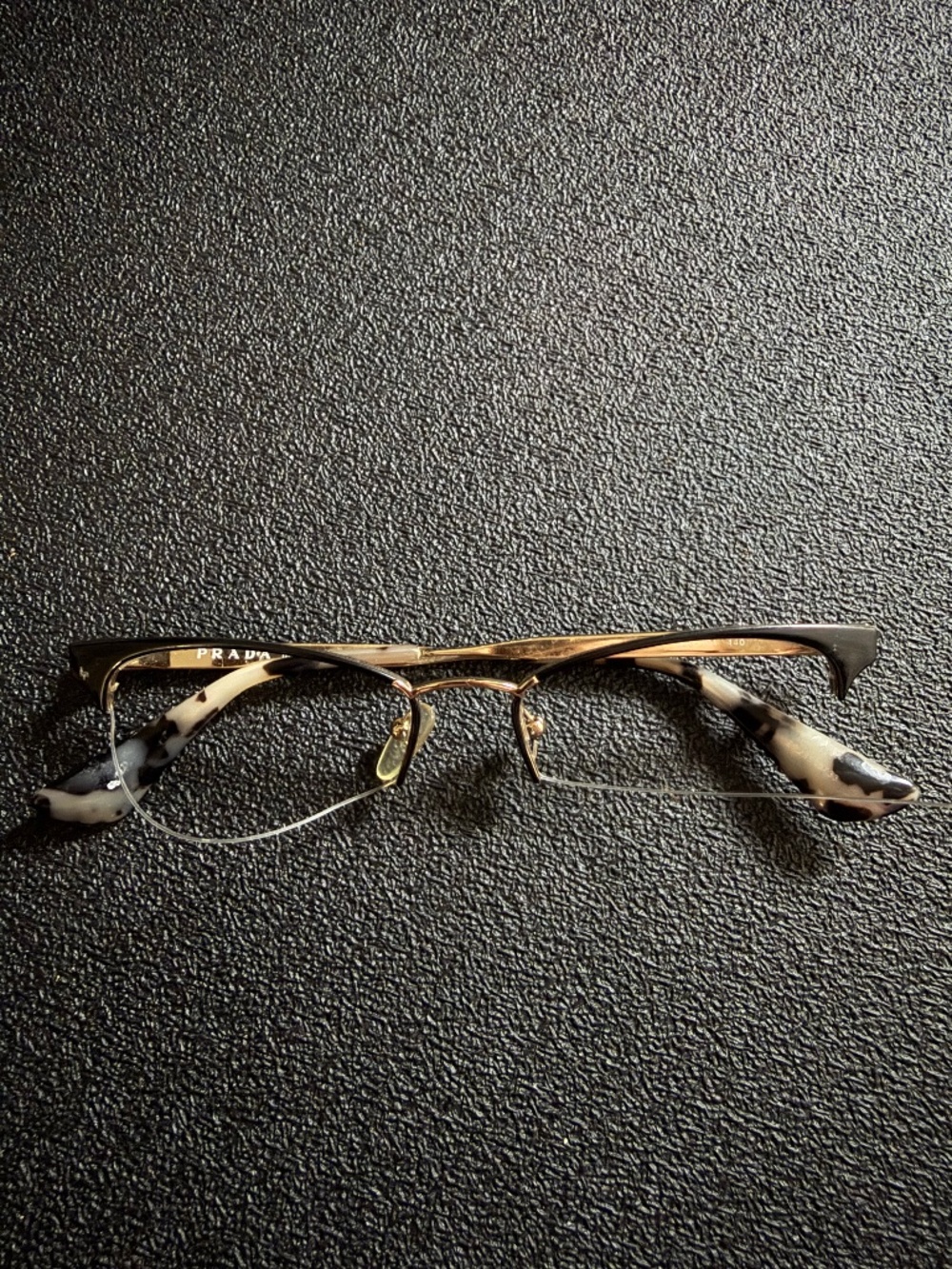 Prada Eyeglasses QE3-101 51-17-140 Made in Italy Repair Parts Project Frame
